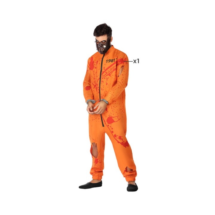 Costume adulte prisonnier ensanglanté