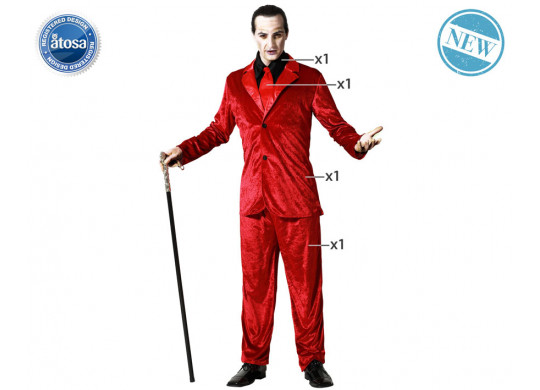 Costume adulte vampire costume velours rouge Costume adulte vampire costume velours rouge