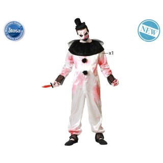 Costume homme clown combinaison blanche
