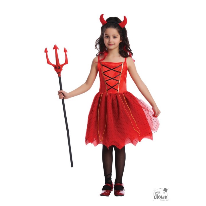 Costume enfant diablesse rouge