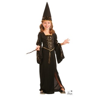 Costume enfant magicienne robe noire