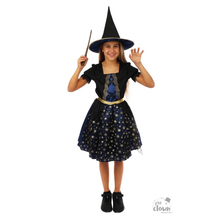 Costume enfant sorcière étoilée
