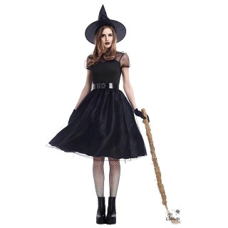 Costume femme sorcière noire