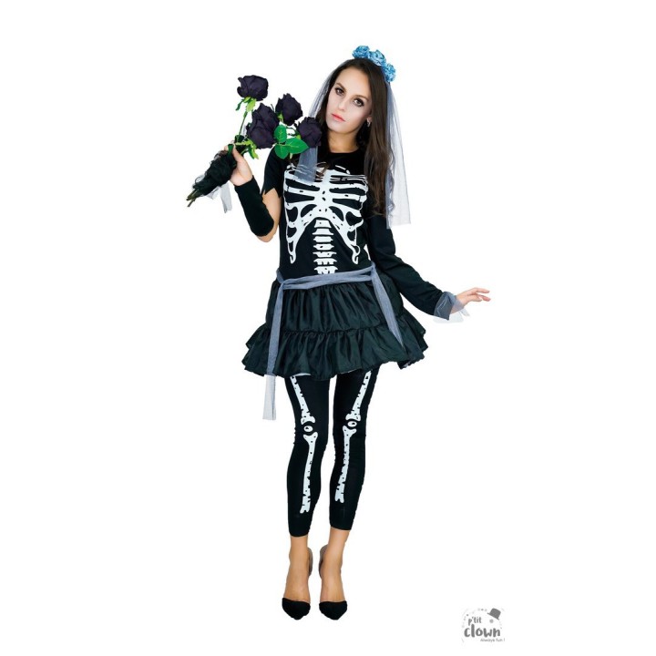 Costume femme squelette
