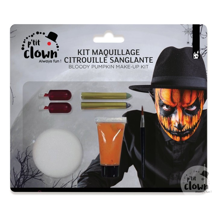 Kit maquillage citrouille sanglante