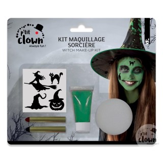 Kit maquillage enfant sorcière verte