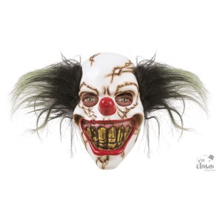 Masque adulte latex clown squelette