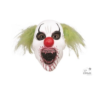 Masque adulte latex clown canibal