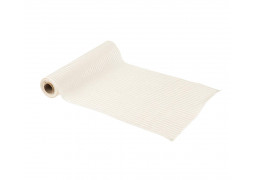 Chemin de table velours cotelé blanc scintillant