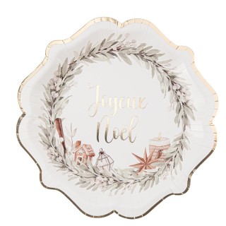 8 Assiettes Joyeux Noël cocoon Christmas