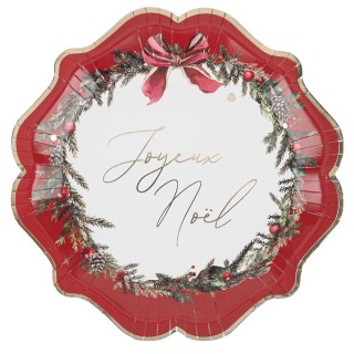 8 Assiettes Joyeux Noël Christmas time