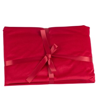 Nappe velours rouge