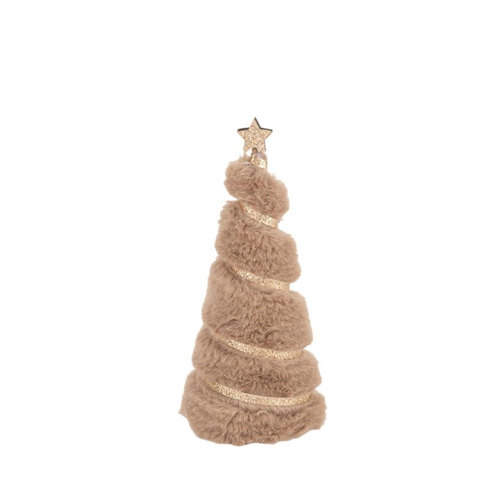 Sapin moumoutte taupe liseré or 17,5cm