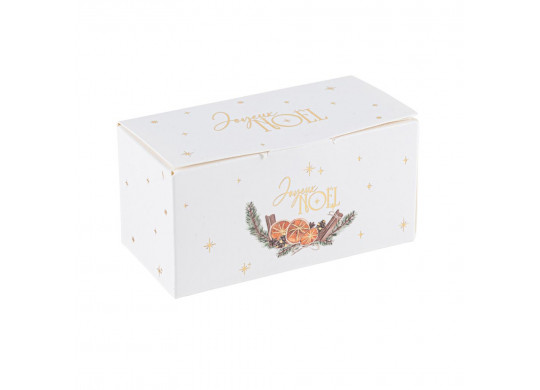 Ballotin chocolat Joyeux Noël écorce orange x4