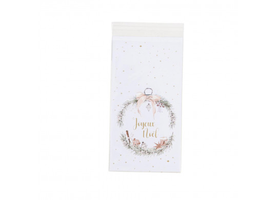 Sachet cello Joyeux Noël cocoon Christmas x10