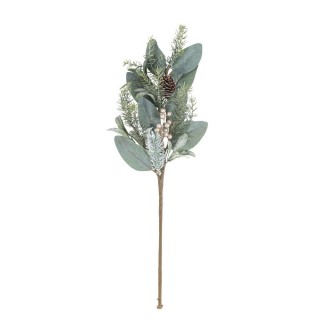 Branche feuillage/baie argent