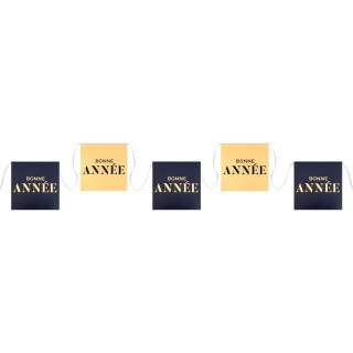 Guirlande Bonne année paillete bleu/or 3m