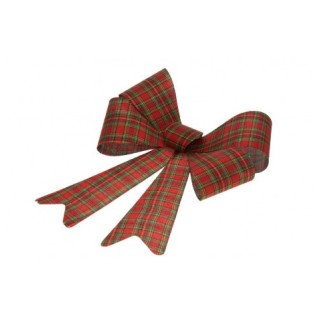 Noeud scottish rouge/vert/or 50cms