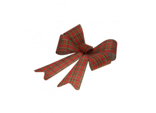 Noeud scottish rouge/vert/or 50cms