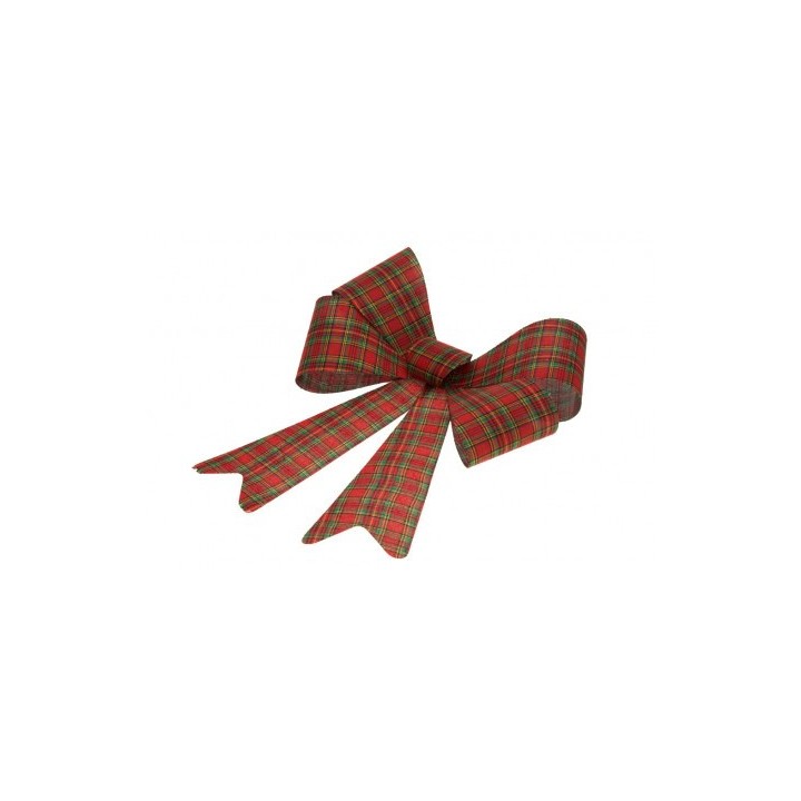 Noeud scottish rouge/vert/or 50cms
