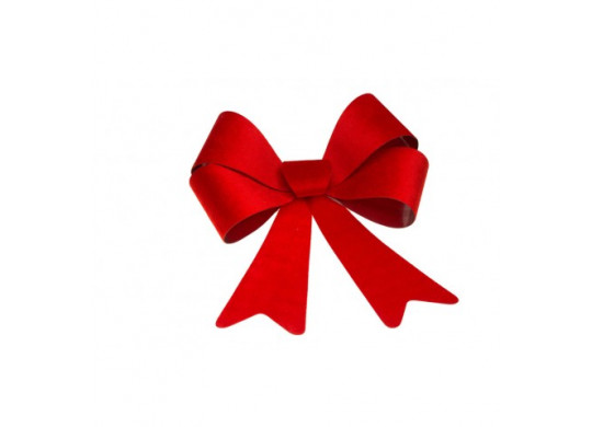 Noeud velours rouge 51cms