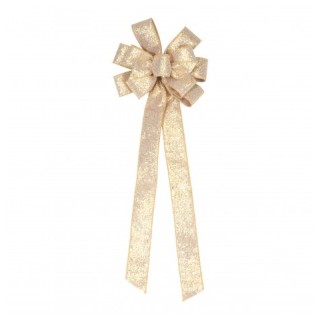 Noeud cimier brillant or 78cms