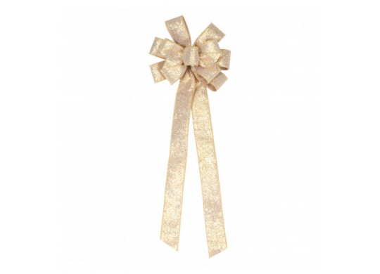 Noeud cimier brillant or 78cms