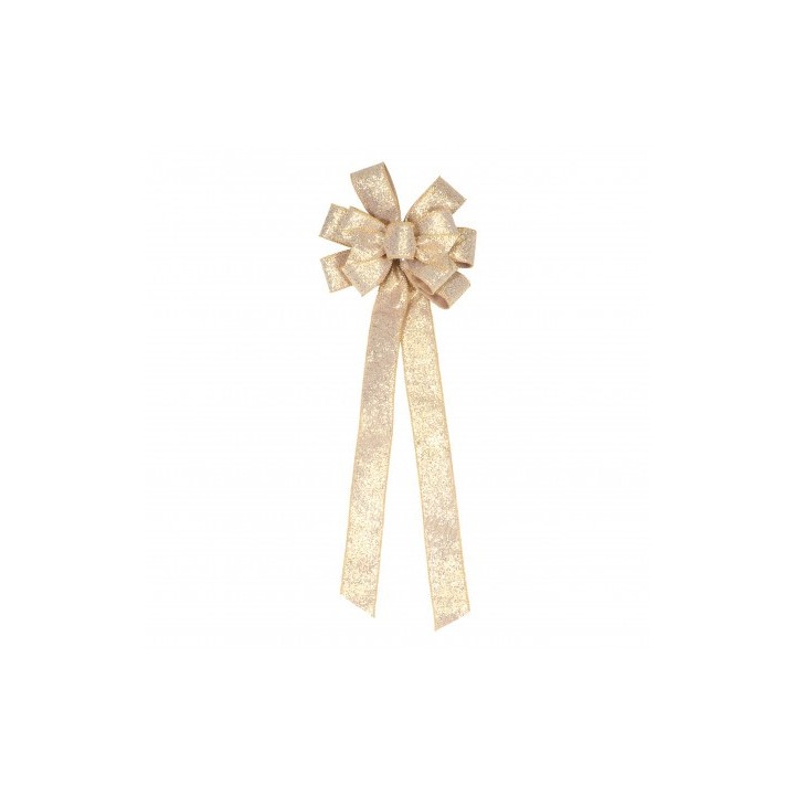 Noeud cimier brillant or 78cms