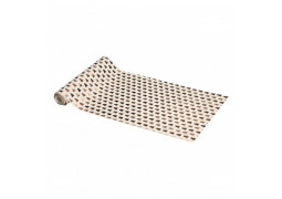 Chemin de table tissu sapin metal or/cuivre