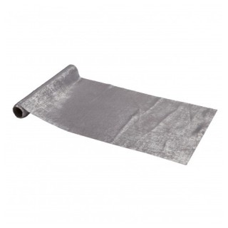 Chemin de table alliage argent métal