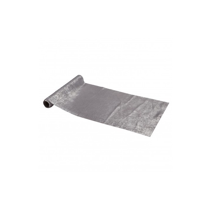 Chemin de table alliage argent métal