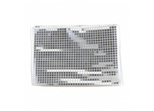 Nappe boule a facettes argent