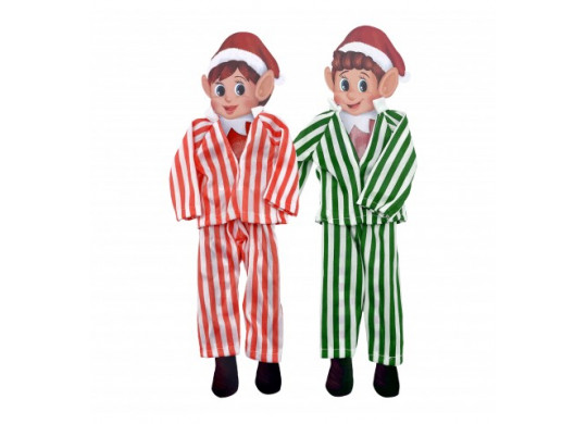 Pyjama raye pour lutin farceur ass rouge/vert