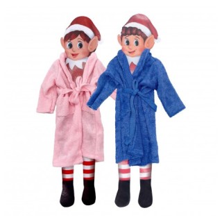 Robe de chambre pour lutin farceur ass rose/bleu