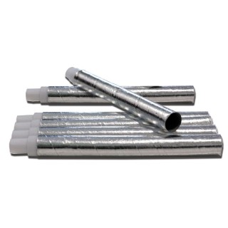 6 sarbacanes argent