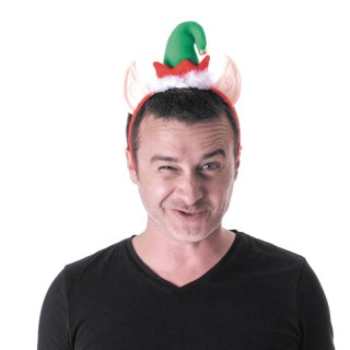 Serre tête lutin de Noël avec oreilles