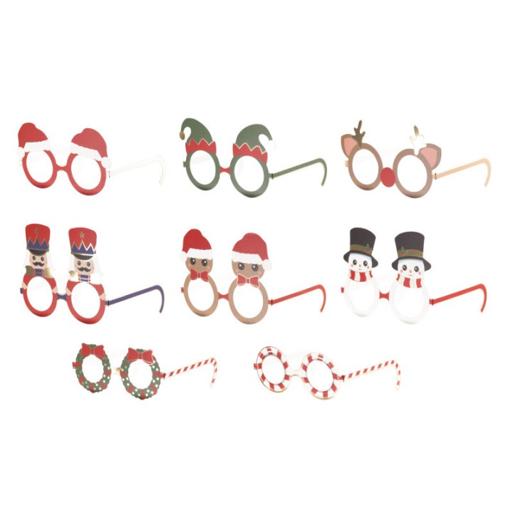 Lunettes carton sweety Xmas x8