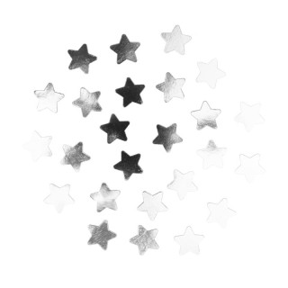 Confettis de table étoile argent