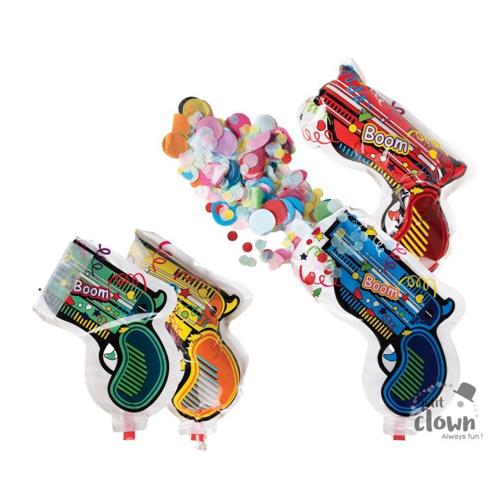 Pistolet a confettis x4