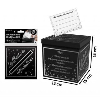 Boite à résolutions noir/argent