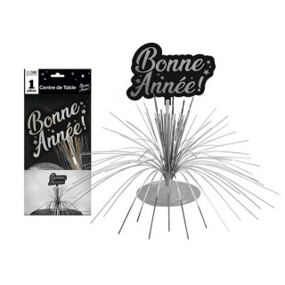 Centre de table Bonne année argent