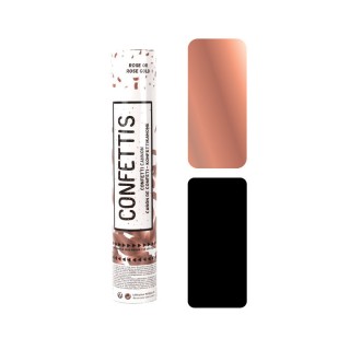 Canon à confettis 30cms rose gold/noir