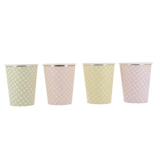 Gobelets vichy Pâques x8