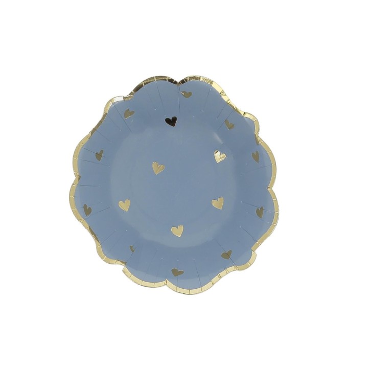 Bols bapteme bleu x8