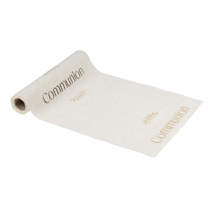Chemin de table tissu communion lin