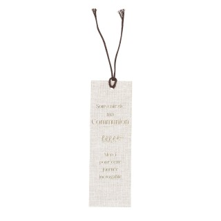 Marque page communion lin x10