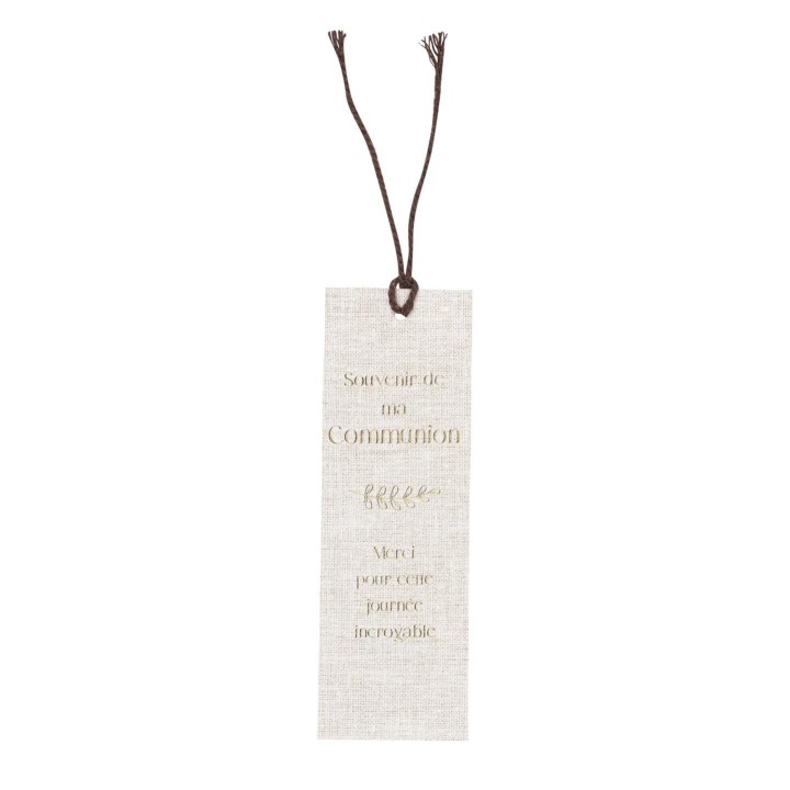 Marque page communion lin x10