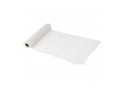 Chemin de table organza blanc et perles