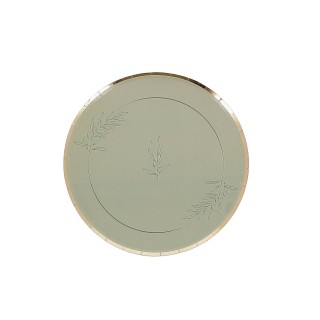 Assiettes PM olive oil x8
