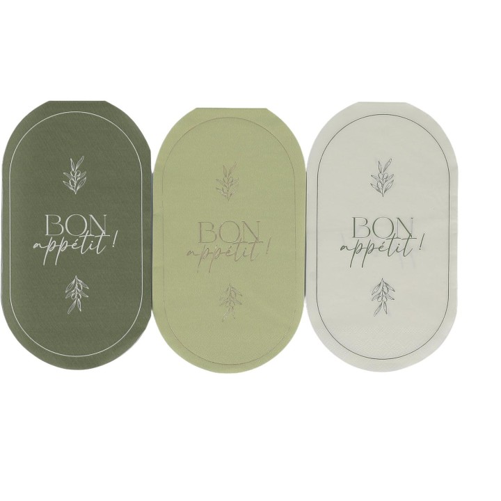 Serviettes olive oil x16